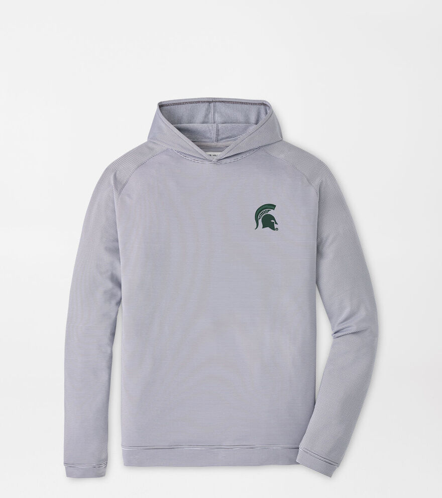 Michigan State Spartans Pine Sugar Stripe Performance Hoodie image number 1