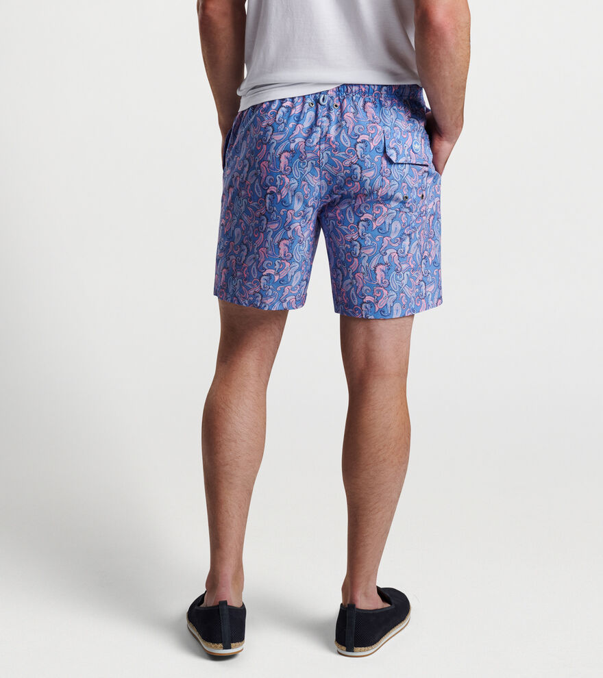 Seahorse Paisley Swim Trunk Men's Swim Trunks Peter Millar