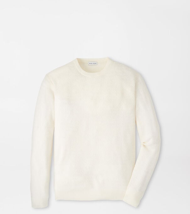 Crosswinds Textured Crewneck Sweater