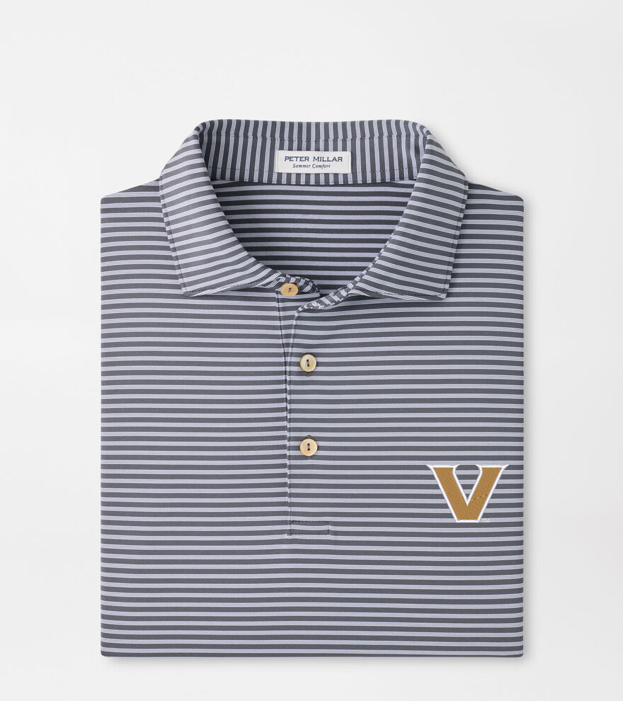 Vanderbilt Tiebreaker Performance Jersey Stripe Polo image number 1