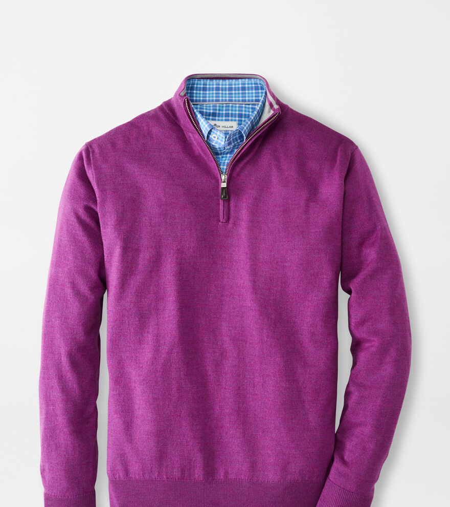 Crown Soft Merino-Silk Quarter-Zip image number 1