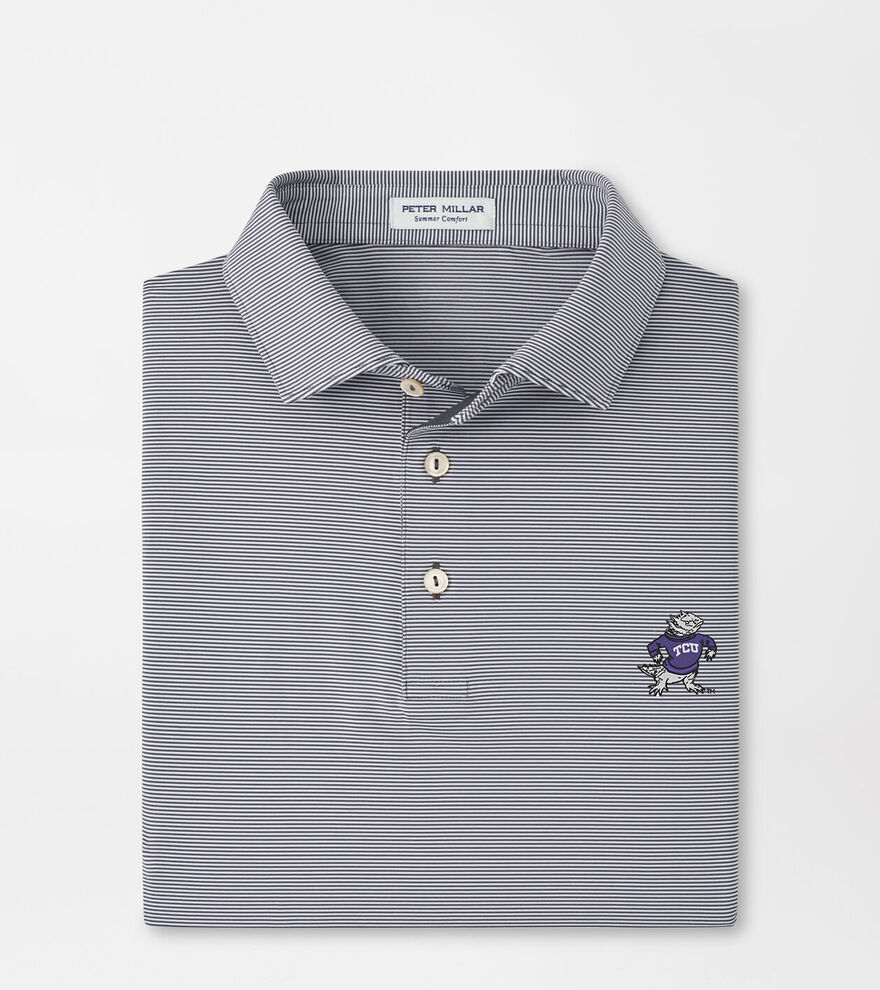 TCU Vault Jubilee Stripe Performance Polo image number 1