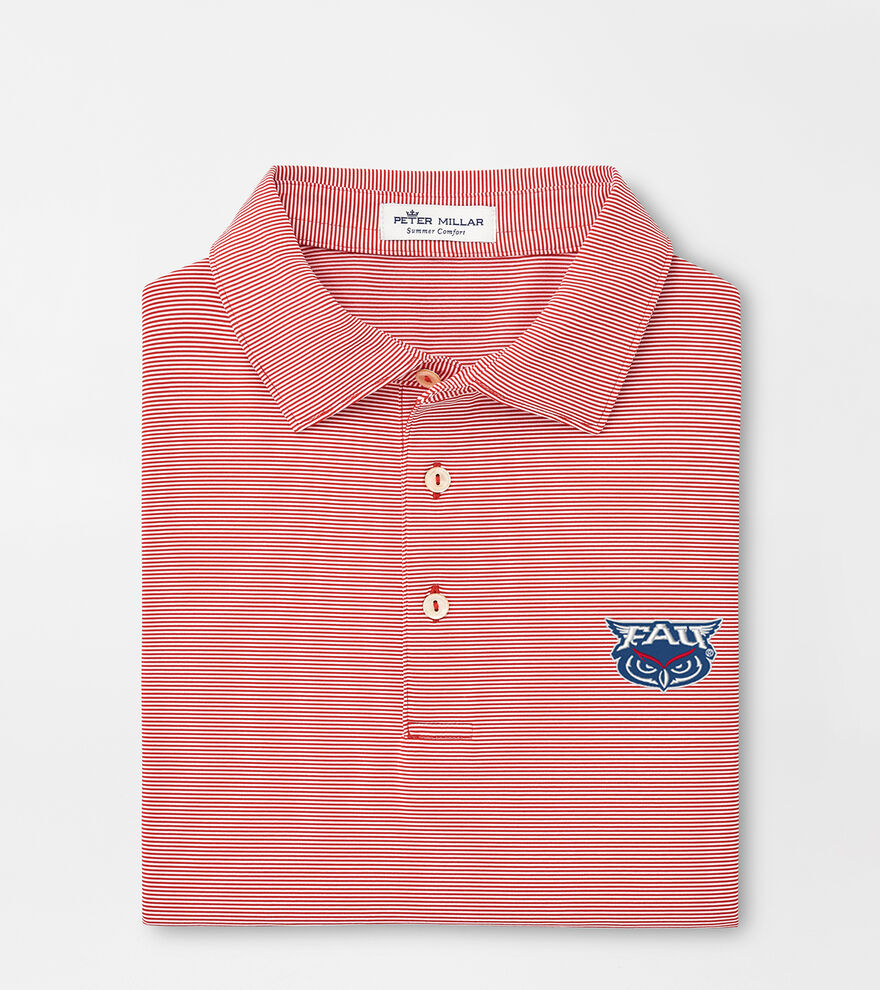 Florida Atlantic Jubilee Stripe Performance Polo image number 1