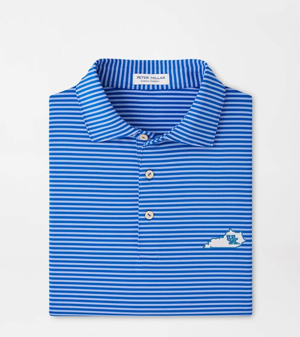 Kentucky Vault Tiebreaker Performance Jersey Stripe Polo