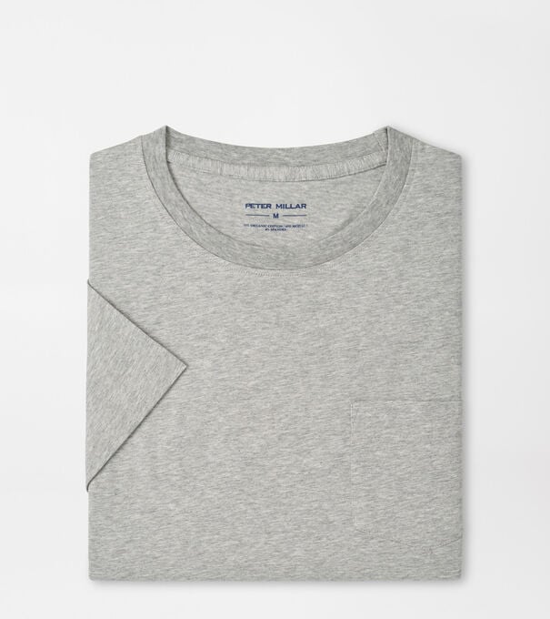 Crown Comfort Heathered Short-Sleeve Pocket Tee