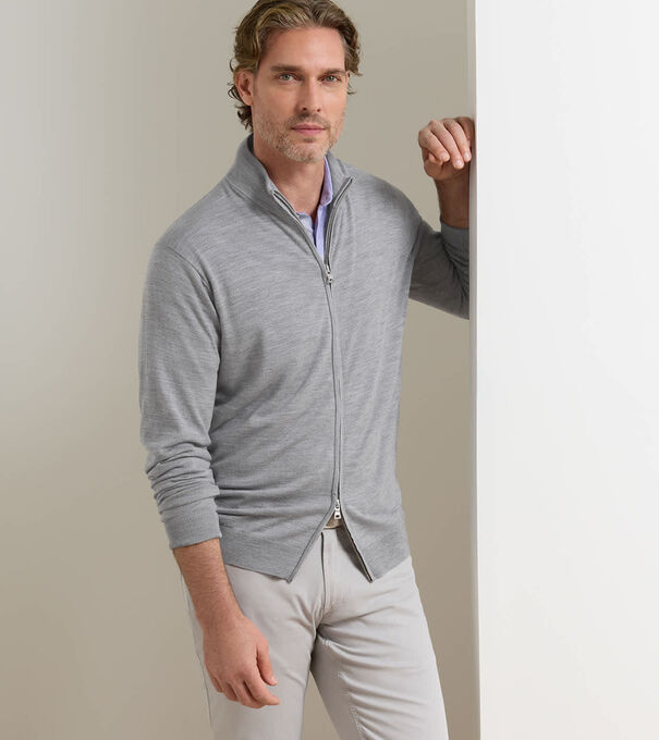 Valencia Escorial Wool Full-Zip Sweater - Alternate Image 1