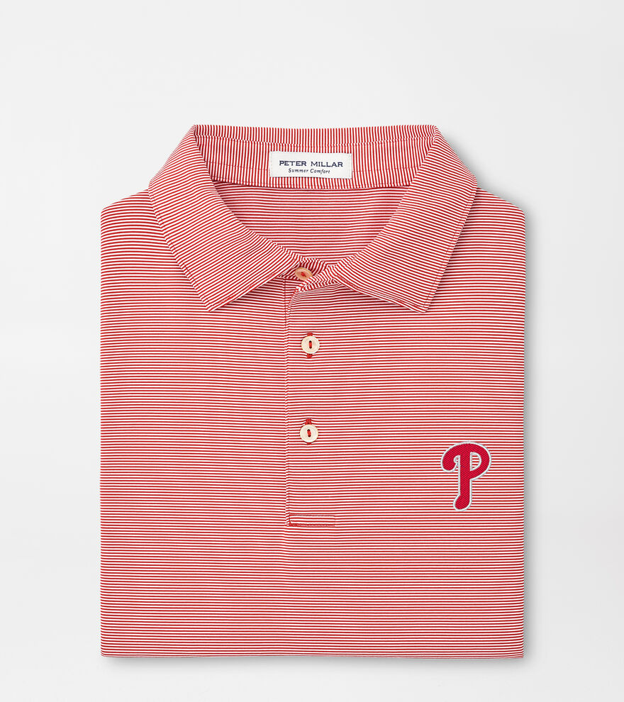 Jubilee Stripe Performance Polo Men's MLB Apparel Peter Millar