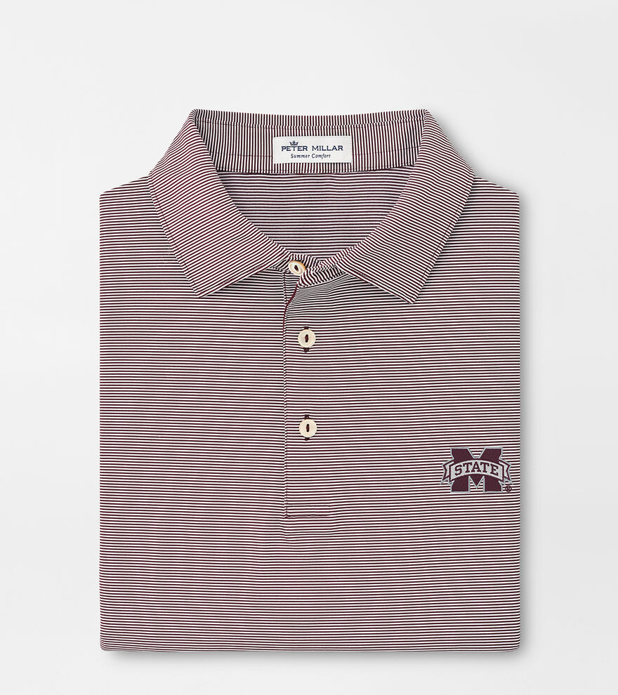 Mississippi State Jubilee Stripe Performance Polo image number 1