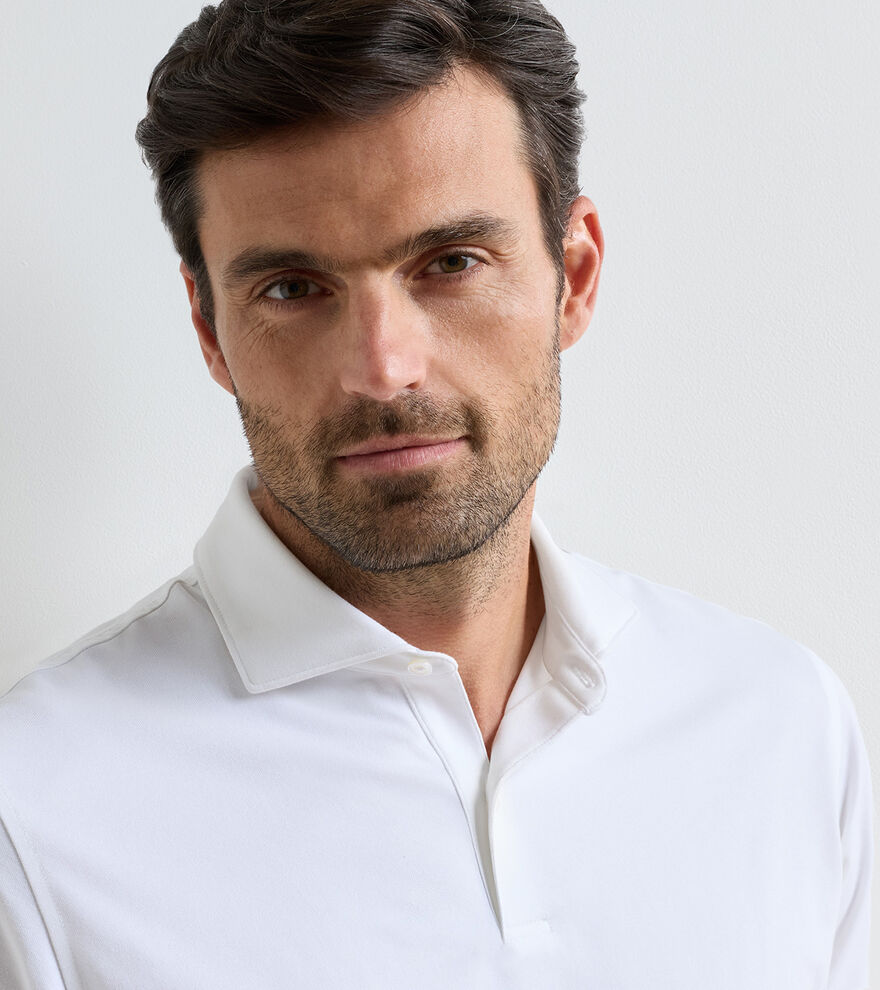 Albatross Cotton-Blend Piqu&eacute; Polo image number 5