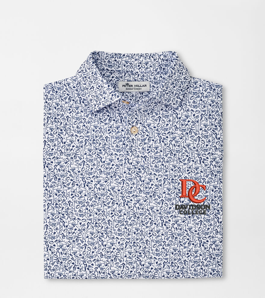 Davidson Youth Performance Jersey Polo image number 1