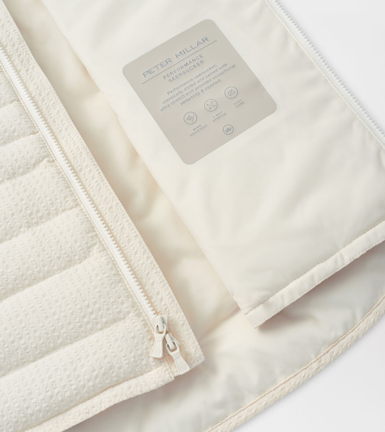 Fuse Seersucker Hybrid Vest | Women's Outerwear | Peter Millar