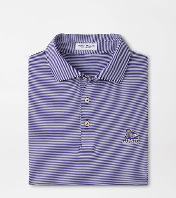 James Madison University Jubilee Stripe Performance Polo