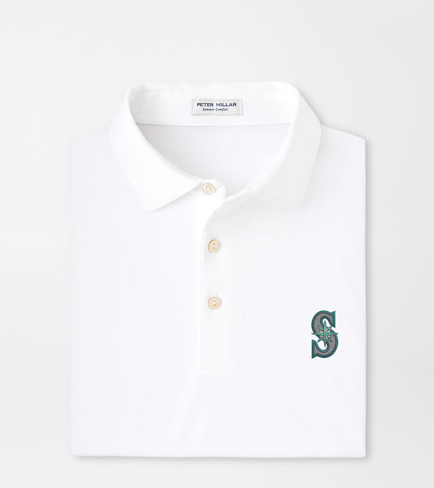 Seattle Mariners Solid Performance Jersey Polo image number 1