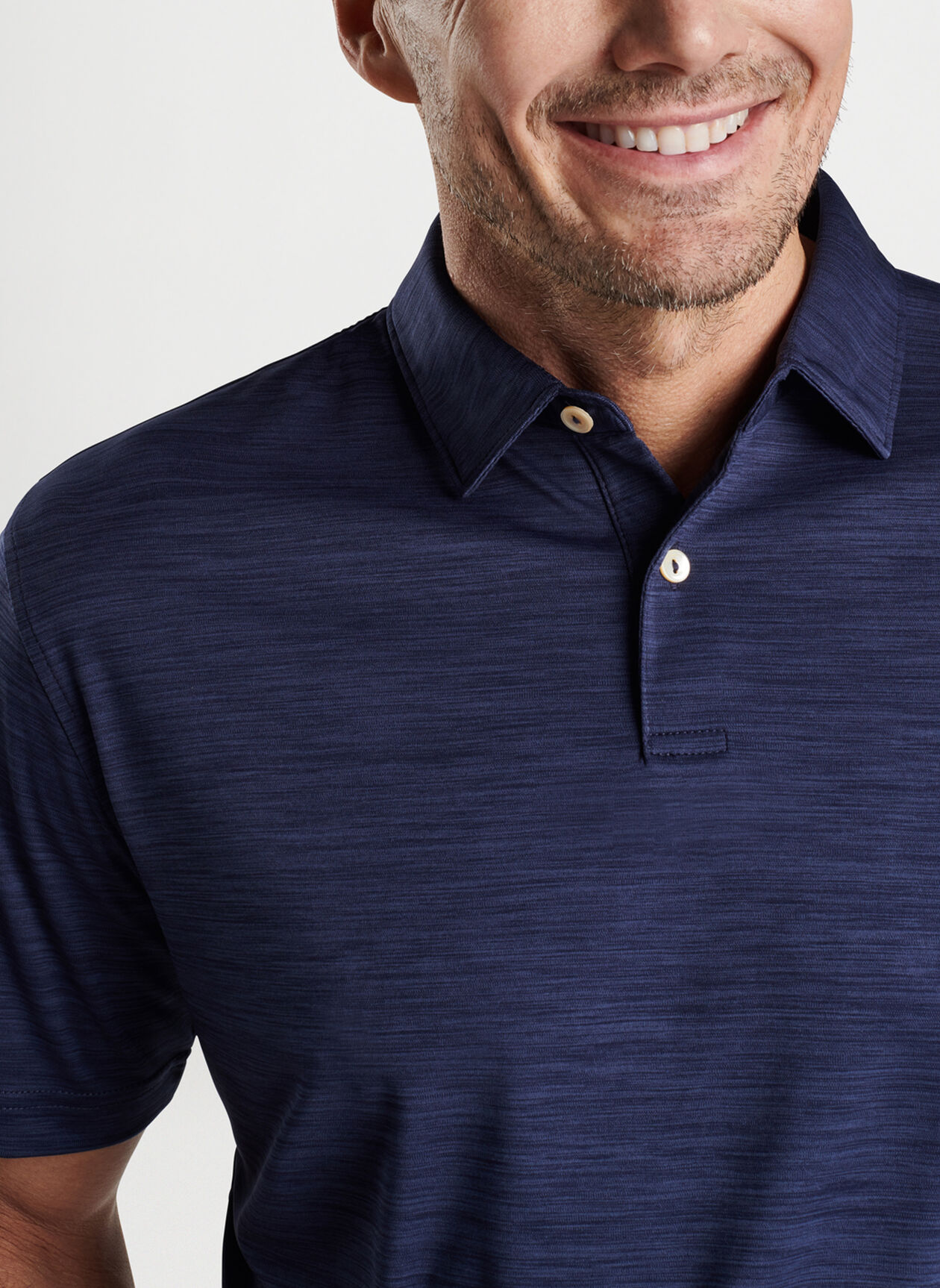 Featherweight Mélange Performance Polo | Men's Polo Shirts | Peter Millar