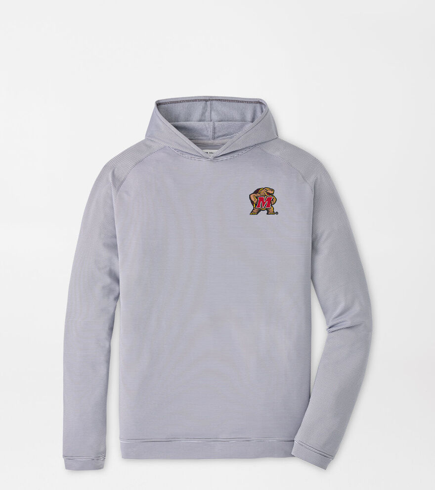 Maryland Terrapins Pine Sugar Stripe Performance Hoodie image number 1