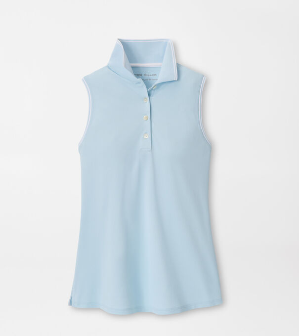 Canterbury Tipped Sport Mesh Sleeveless Polo