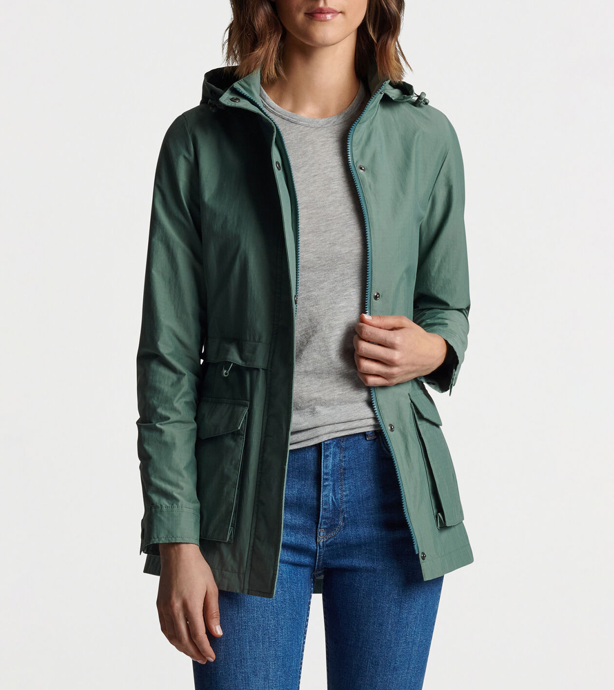 utility jacket with hood womens