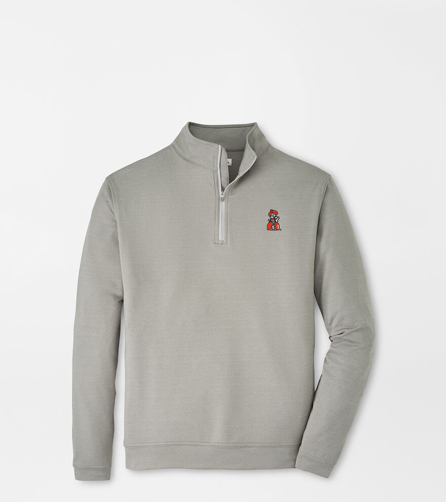 Oklahoma State Pistol Pete Perth Mélange Performance Quarter-Zip image number 1