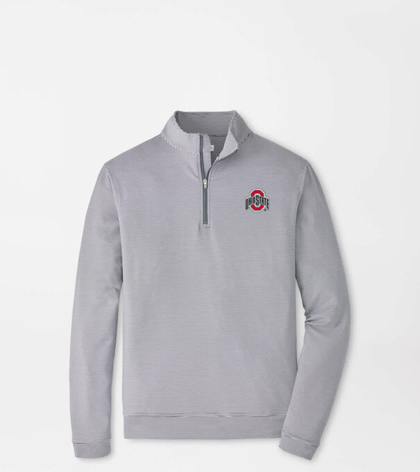 The Ohio State Perth Sugar Stripe Performance Quarter-Zip - Alternate Image 1