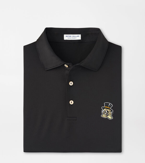 Wake Forest Demon Deacon Solid Performance Jersey Polo