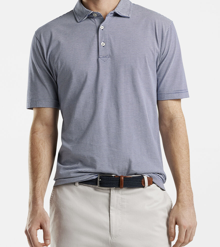 Wellington Aqua Cotton Polo - Alternate Image 1