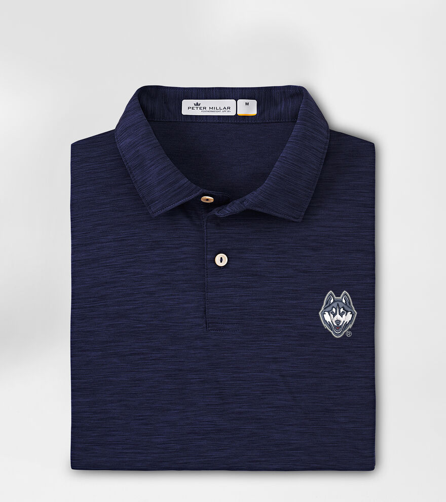UConn Huskies Featherweight Mélange Performance Polo image number 1