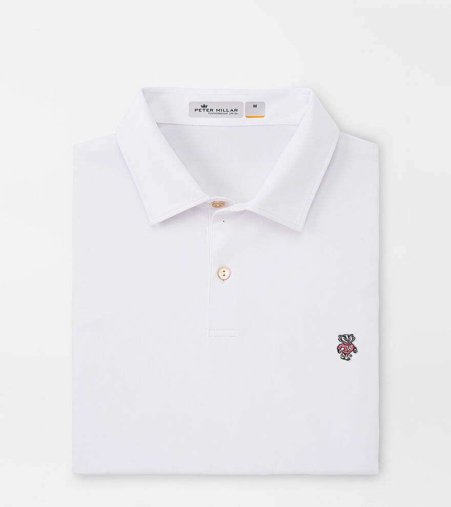 Wisconsin Badger Featherweight Melange Polo image number 1