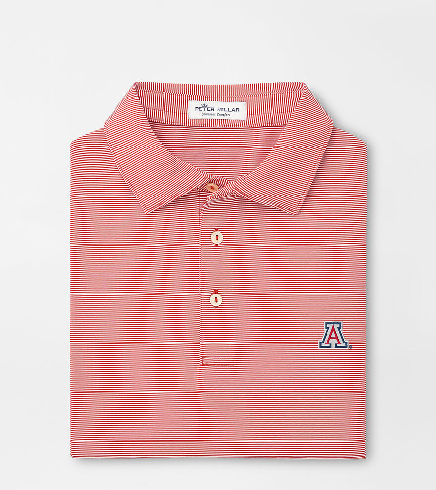 Arizona Block A Jubilee Stripe Performance Polo image number 1