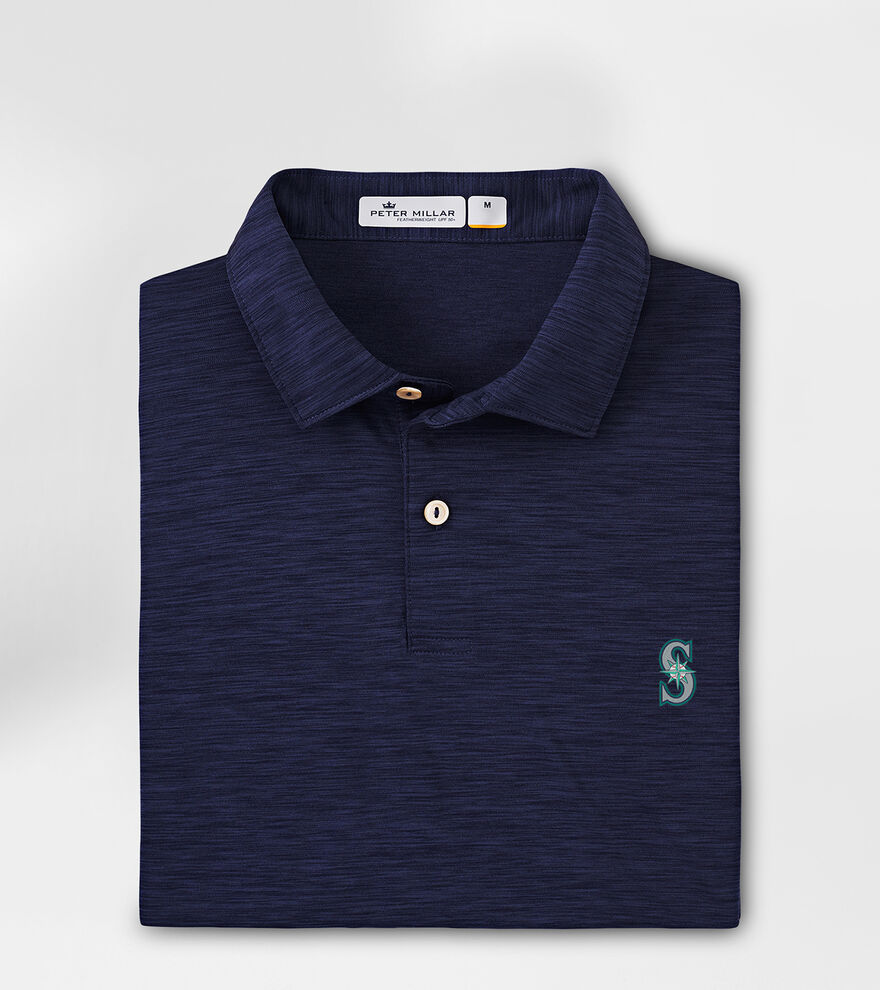 Seattle Mariners Featherweight Melange Polo image number 1