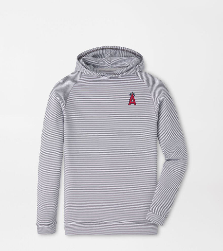 Los Angeles Angels Pine Youth Sugar Stripe Performance Hoodie image number 1