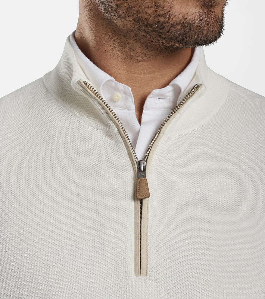Crown Soft Honeycomb Quarter-Zip Sweater image number 4