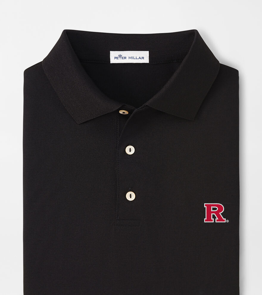 Rutgers Solid Cotton Polo