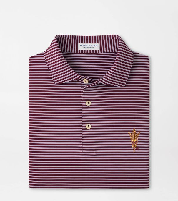 Arizona State Tiebreaker Performance Jersey Stripe Polo