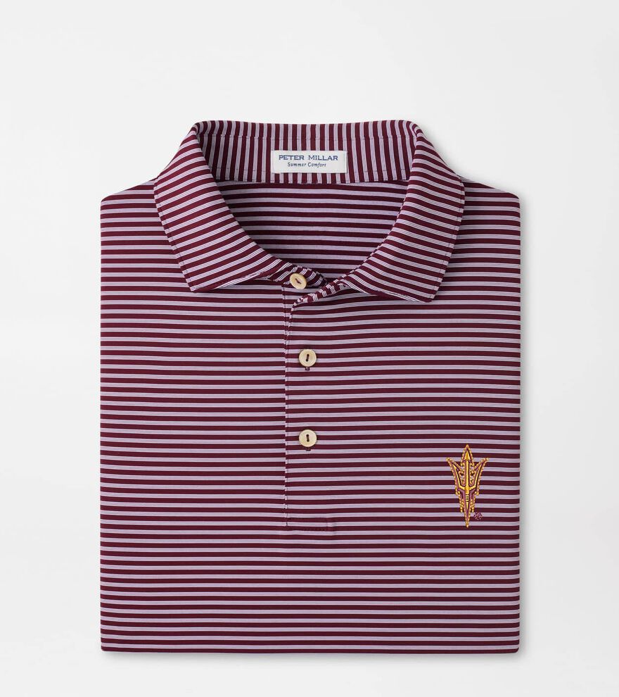 Arizona State Tiebreaker Performance Jersey Stripe Polo