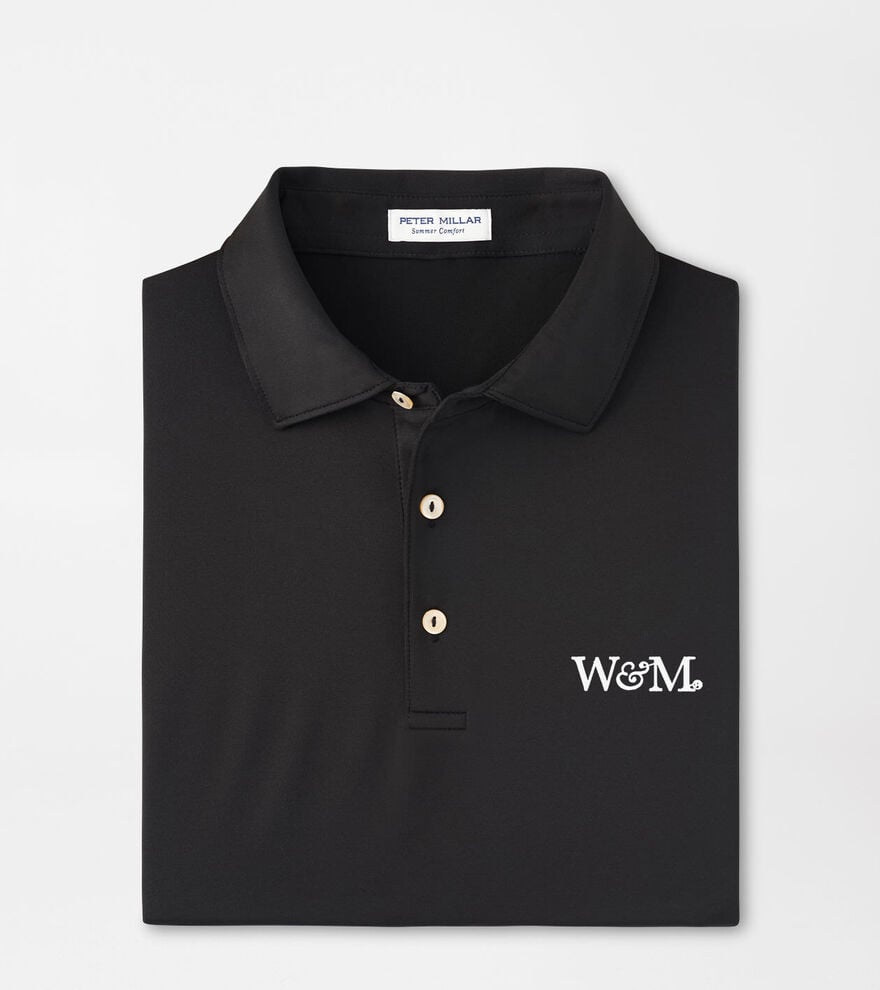 William & Mary Solid Performance Jersey Polo image number 1