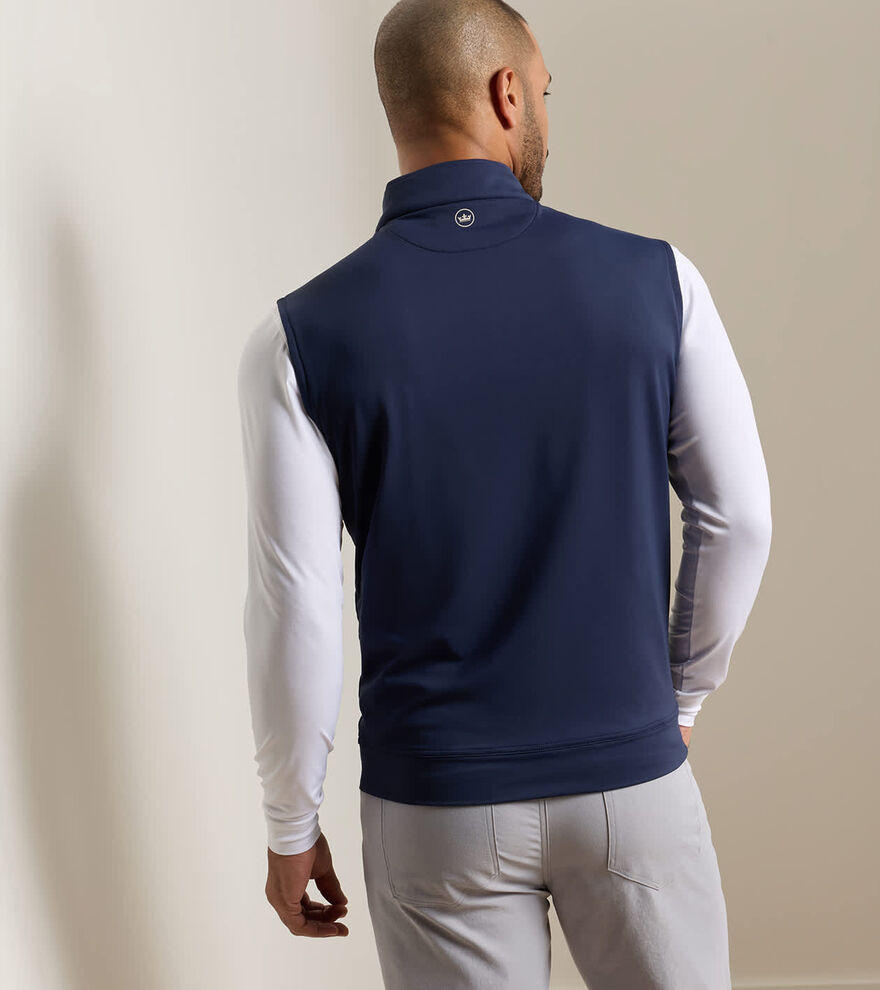 Galway Stretch Loop Terry Quarter-Zip Vest - Alternate Image 2
