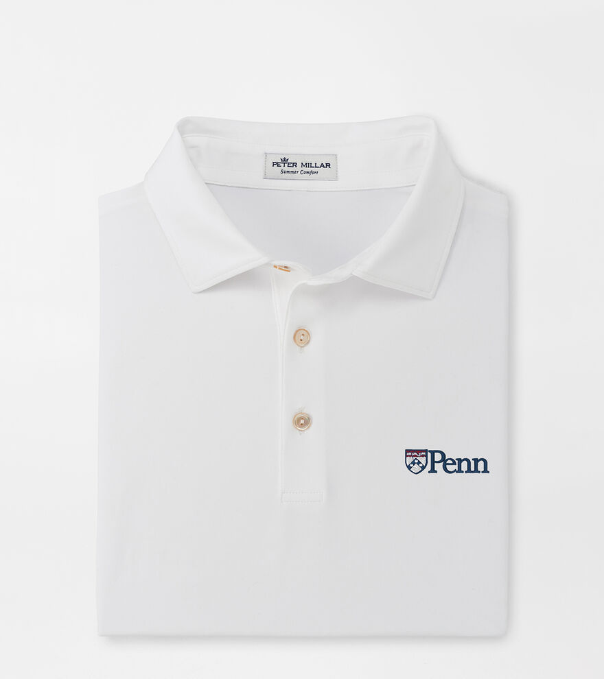 UPenn Solid Performance Jersey Polo (Sean Self Collar) image number 1