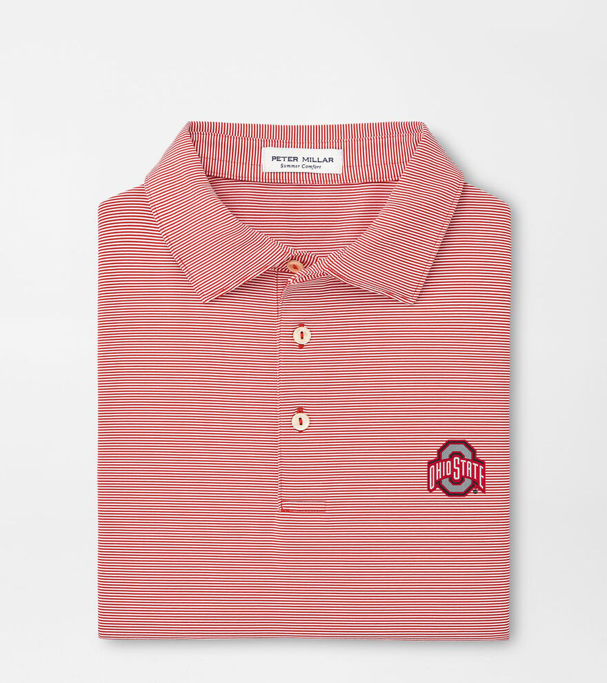 The Ohio State Jubilee Stripe Performance Polo image number 1