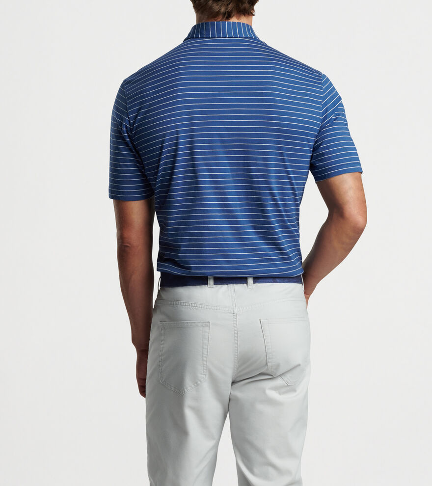 Crown Comfort Cotton Polo Harp Stripe image number 3
