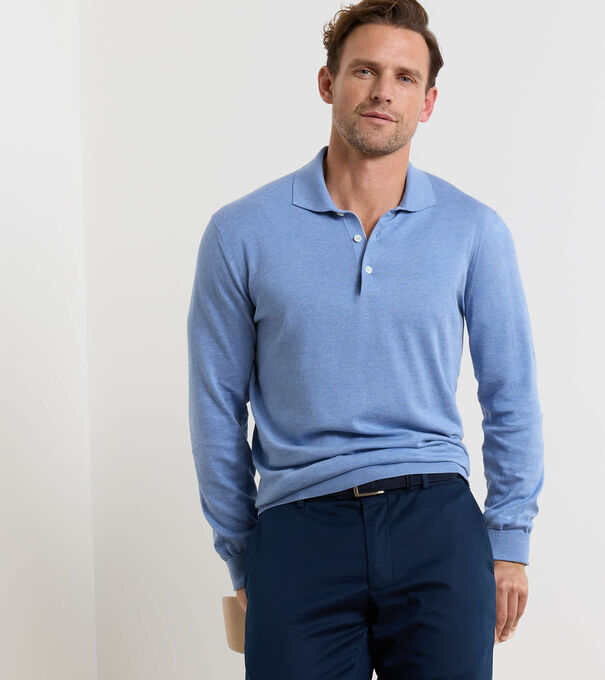 Mariner Sea Island Cotton Sweater Polo - Alternate Image 1