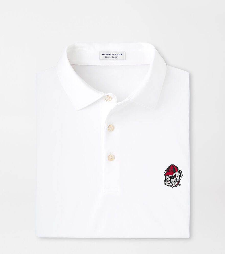 Georgia Bulldog Solid Performance Jersey Polo image number 2