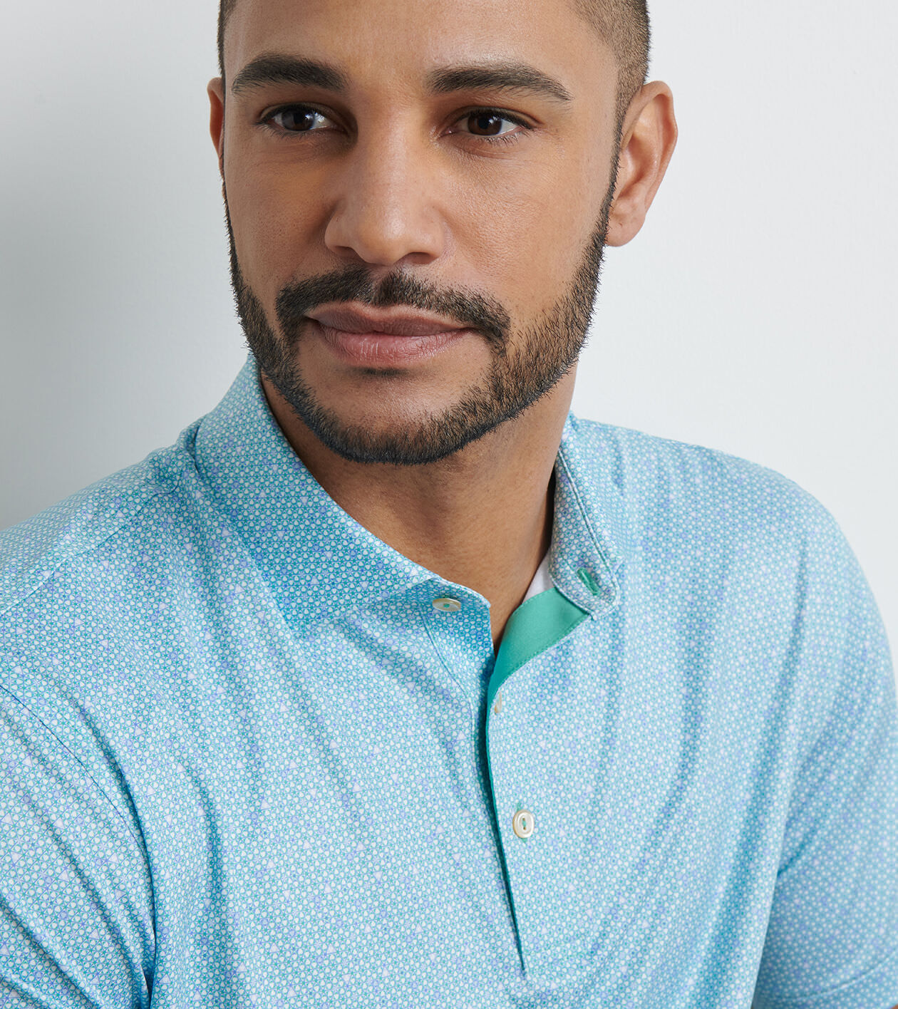 Costanzo Geo Performance Jersey Polo | Men's Polos | Peter