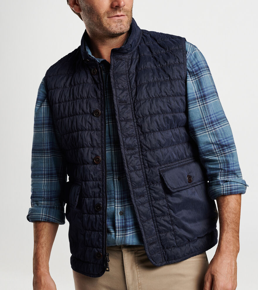 Greenwich Garment-Dyed Vest | Men's Vests | Peter Millar