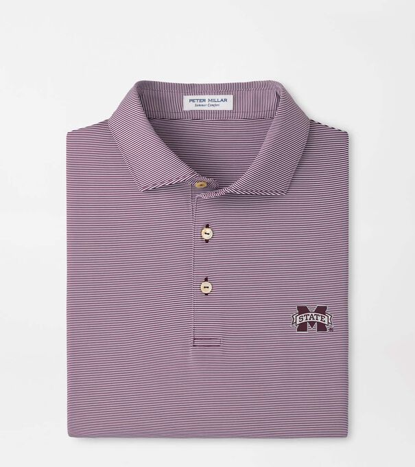 Mississippi State Jubilee Stripe Performance Polo