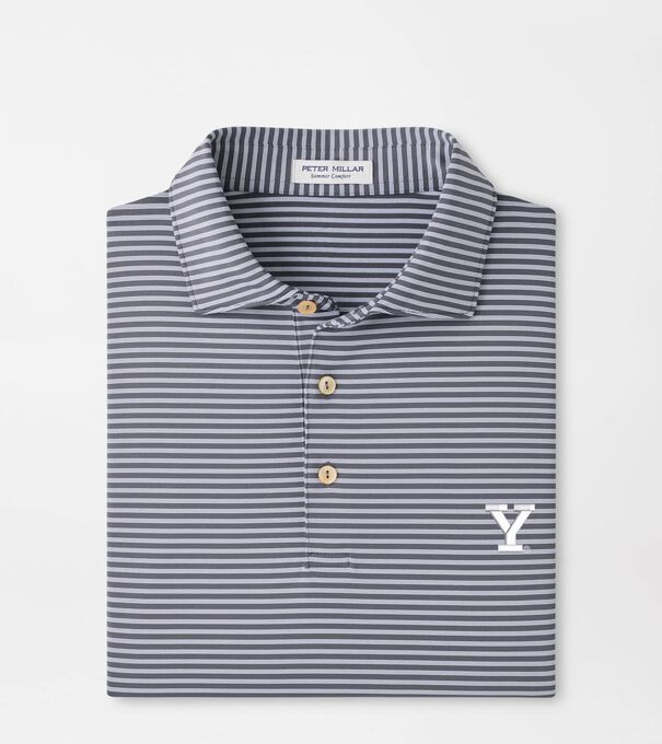 Yale Tiebreaker Performance Jersey Stripe Polo