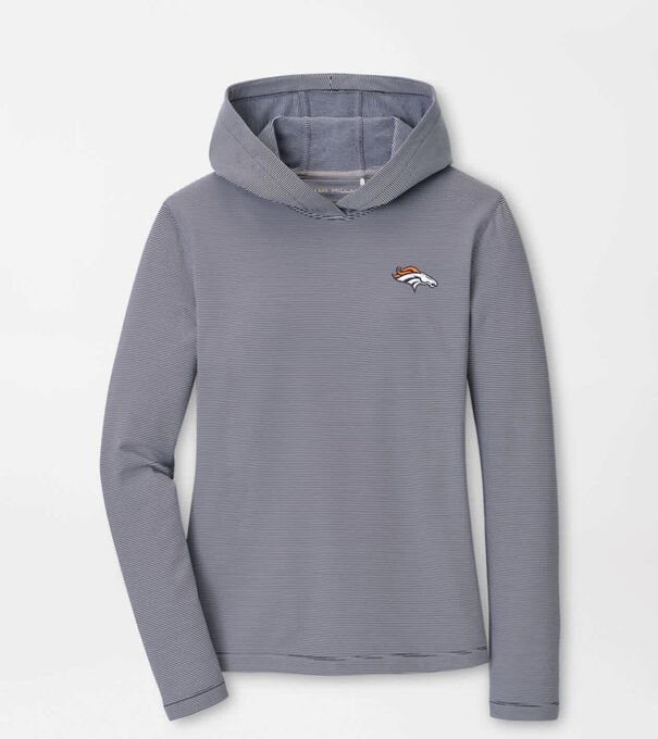Denver Broncos Women's Pine Sugar Stripe Performance Hoodie