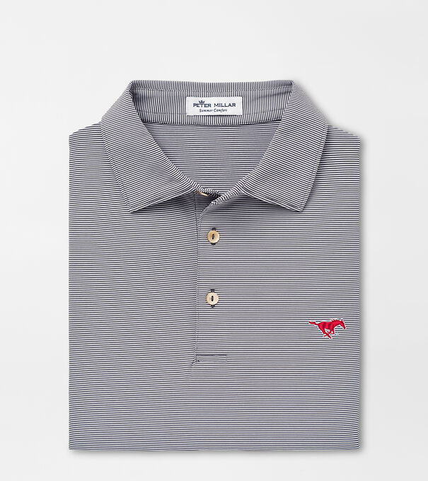 SMU Jubilee Stripe Performance Polo