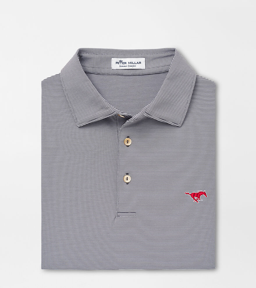 SMU Jubilee Stripe Performance Polo image number 1