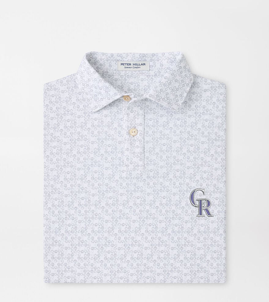 Colorado Rockies Bases Loaded Youth Performance Jersey Polo image number 1