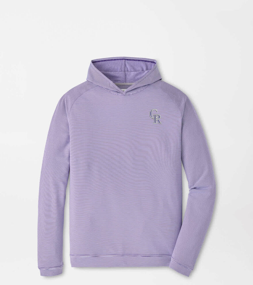 Colorado Rockies Pine Sugar Stripe Performance Hoodie